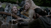 Vikings Lagertha et le Roi Ecbert 